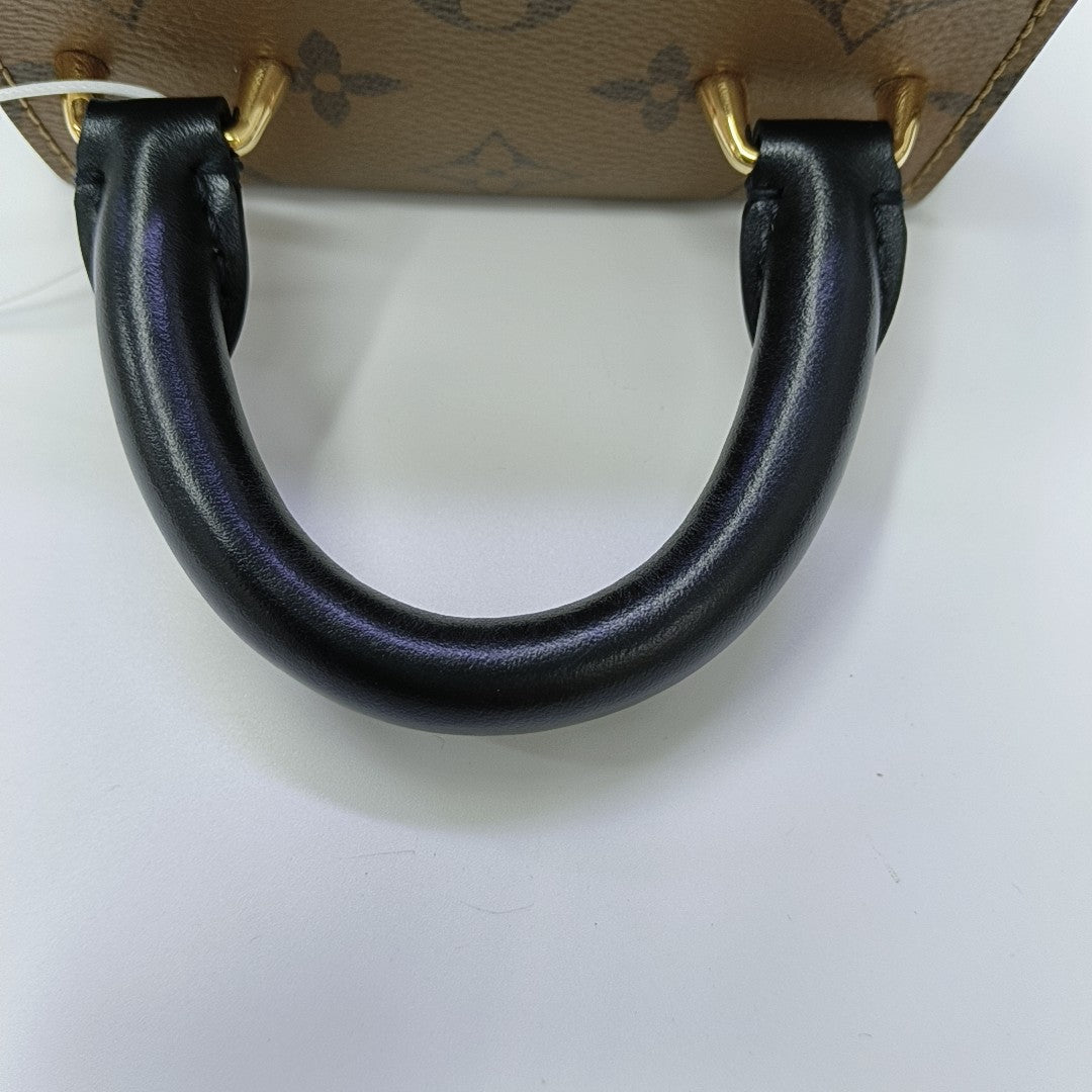 CAMERA BOX Monogram Coated Canvas Brown