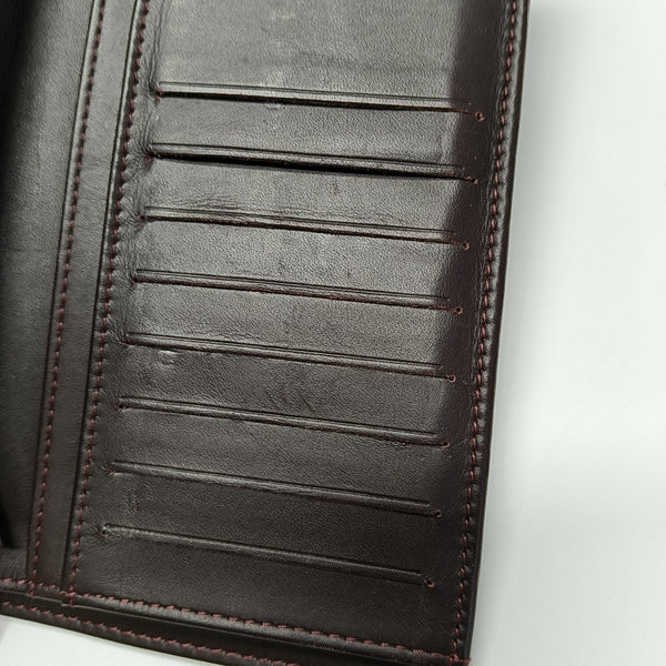 Quilted Grained Calfskin Wallet Black