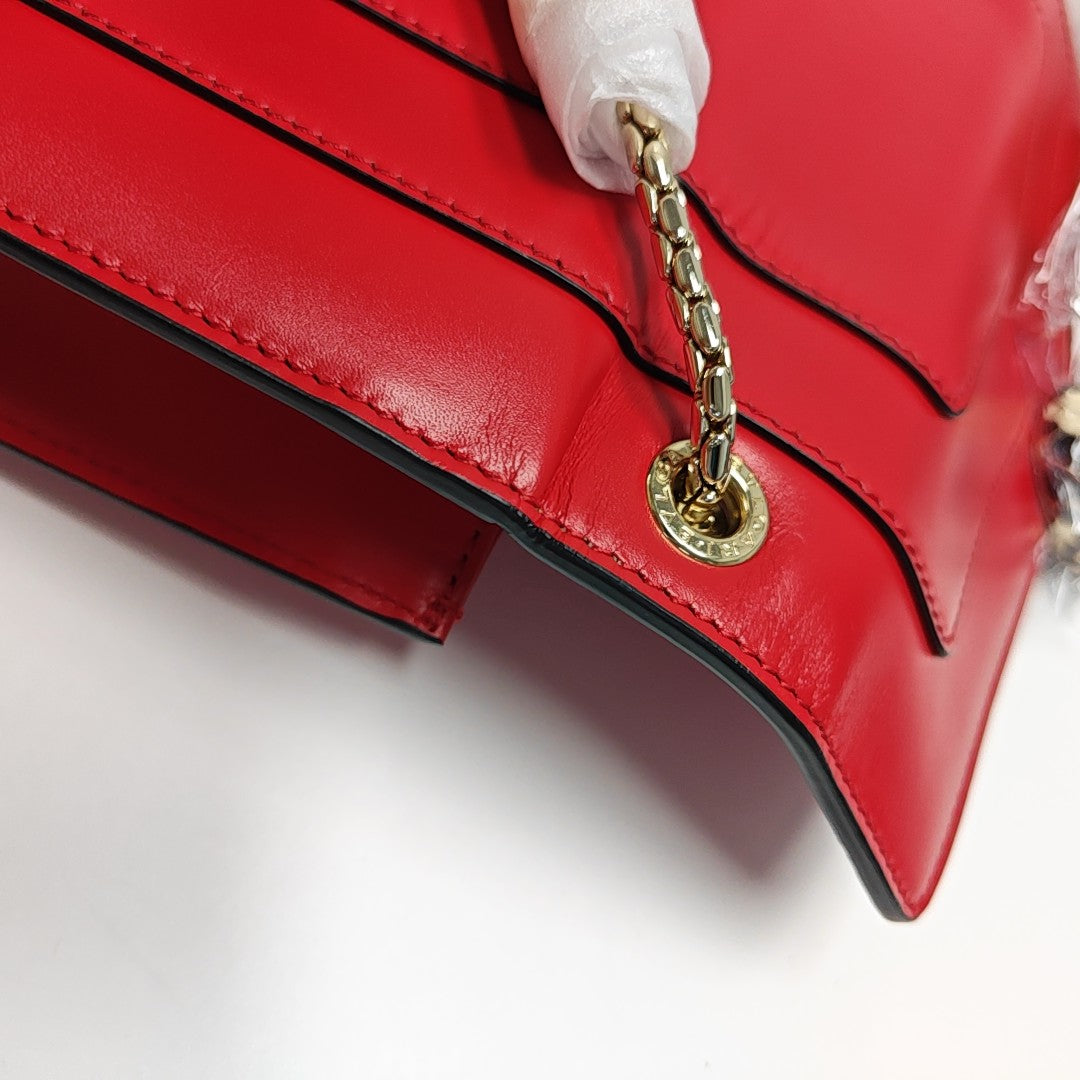 SERPENTI FOREVER Small Calfskin Red