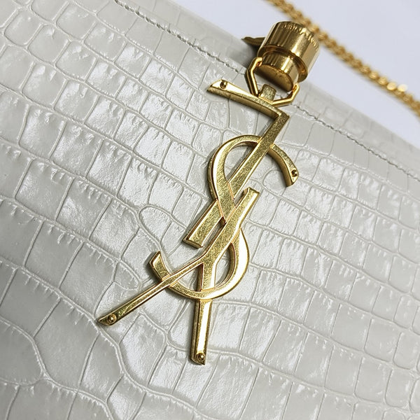 KATE Medium Calfskin White