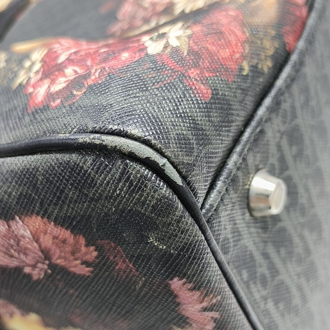 Coated Canvas Top Handle Bag Multicolor