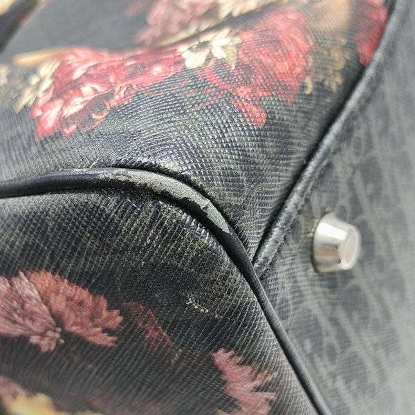 Coated Canvas Top Handle Bag Multicolor