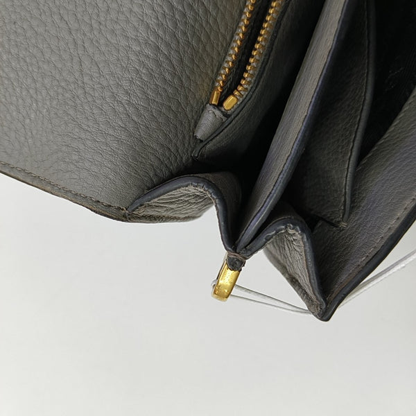 Calfskin Shoulder Bag Gray