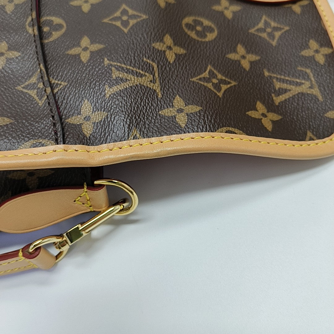 DIANE Monogram Coated Canvas Brown