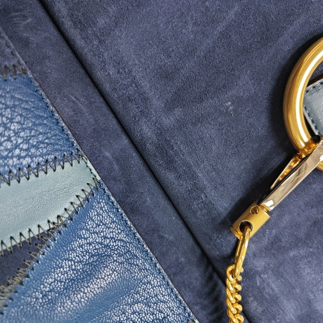 Faye Medium Calfskin Blue
