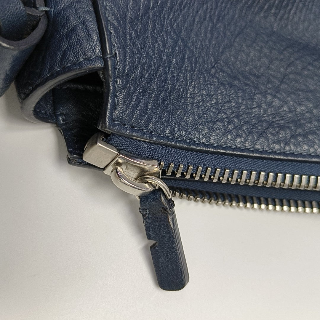 Authenticated pre-owned  Canterbury Medium Calfskin Blue - Shoulder Bag at Looply