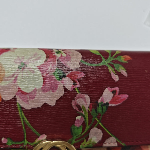Interlocking G Small Calfskin Red