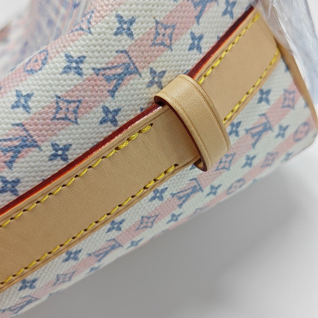 ALL IN PM Monogram Coated Canvas White