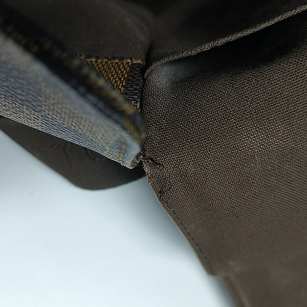 BROADWAY Damier Ebene Coated Canvas Brown