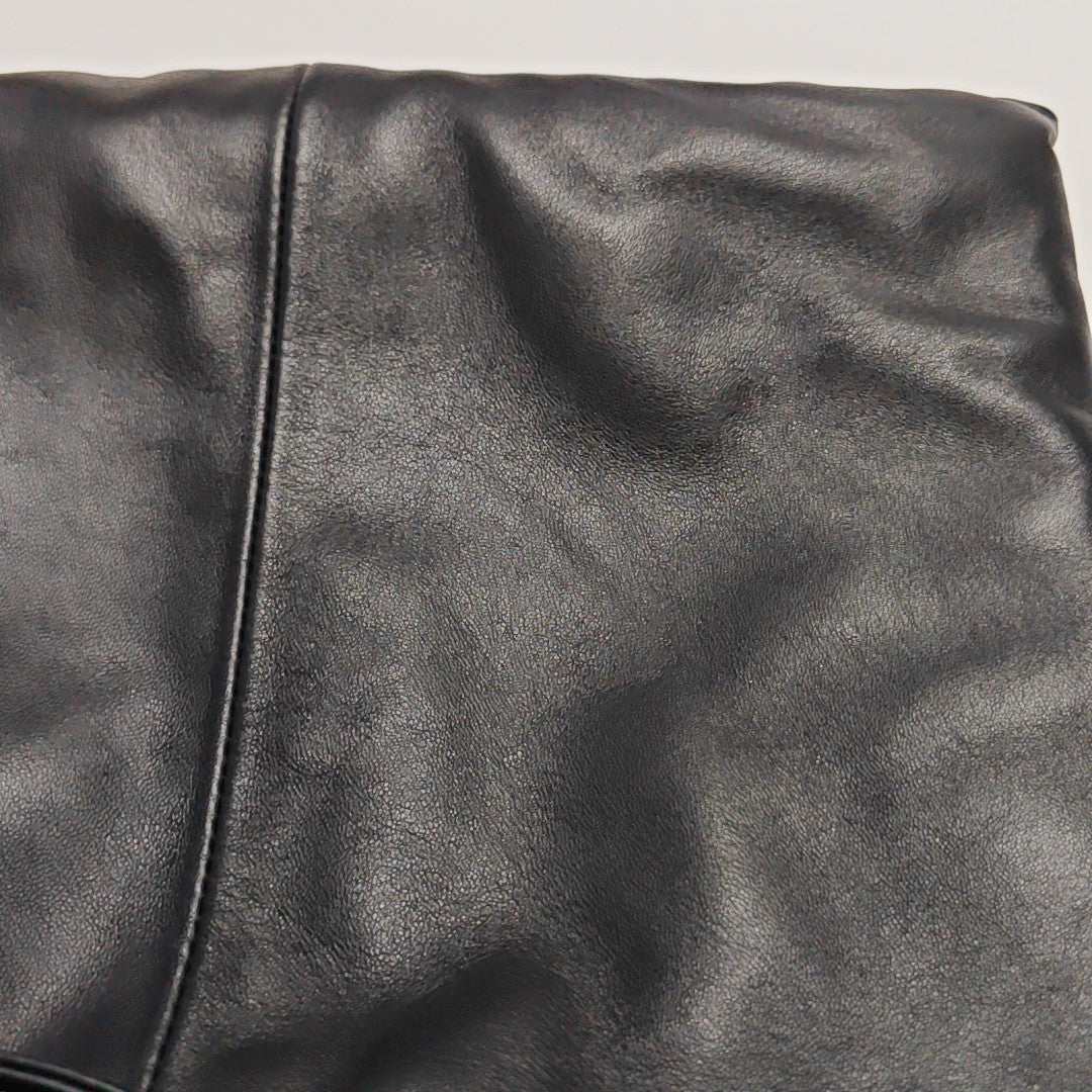 CRYSTAL POUCH Lambskin Black