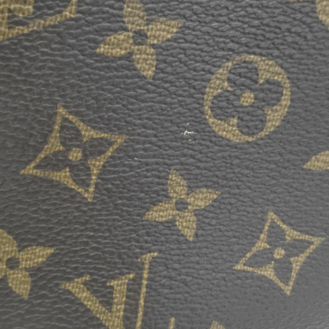 MONTAIGNE BB Monogram Coated Canvas Brown