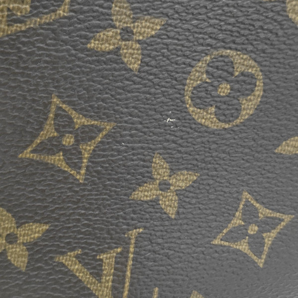 MONTAIGNE BB Monogram Coated Canvas Brown