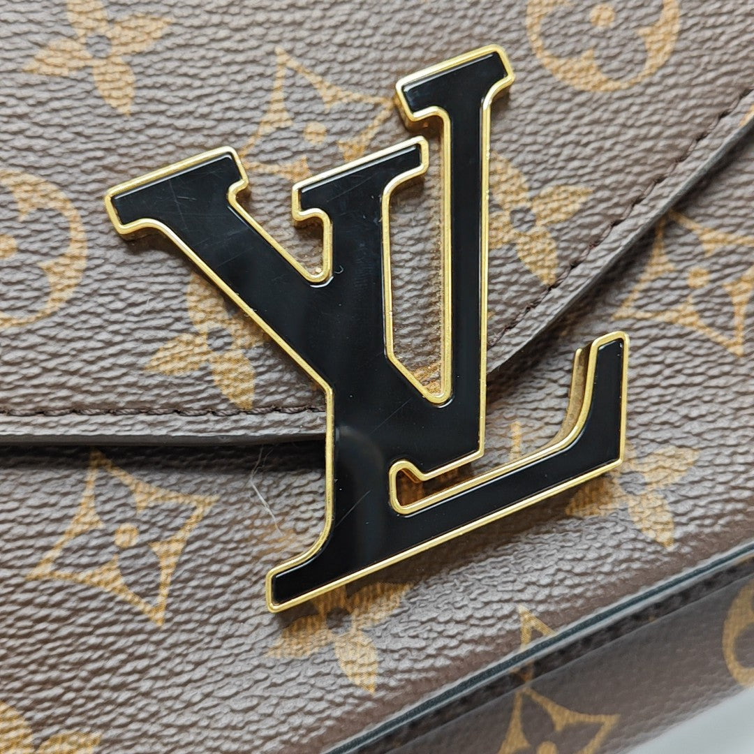 PASSY Monogram Coated Canvas Brown