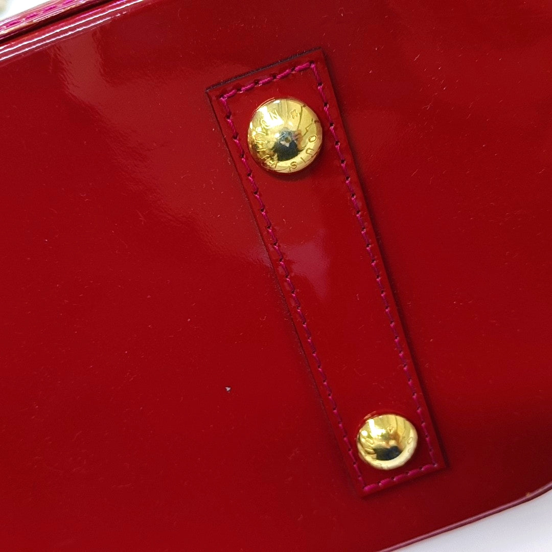 ALMA PM Monogram Patent Leather Red