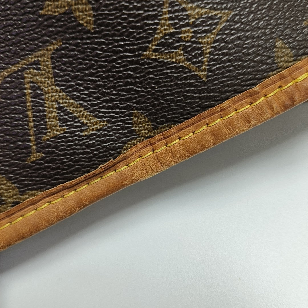 NEVERFULL MM Monogram Coated Canvas Brown