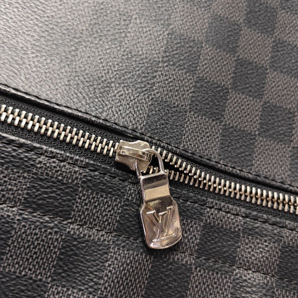 DISTRICT MM Damier Graphite Coated Canvas Gray