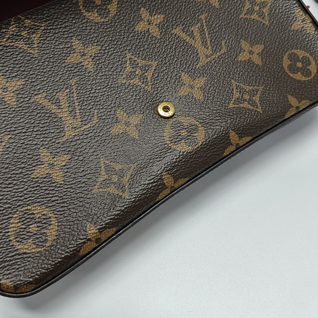 FÉLICIE Monogram Coated Canvas Brown