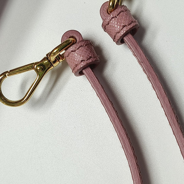 Saffiano Calfskin Shoulder Bag Pink