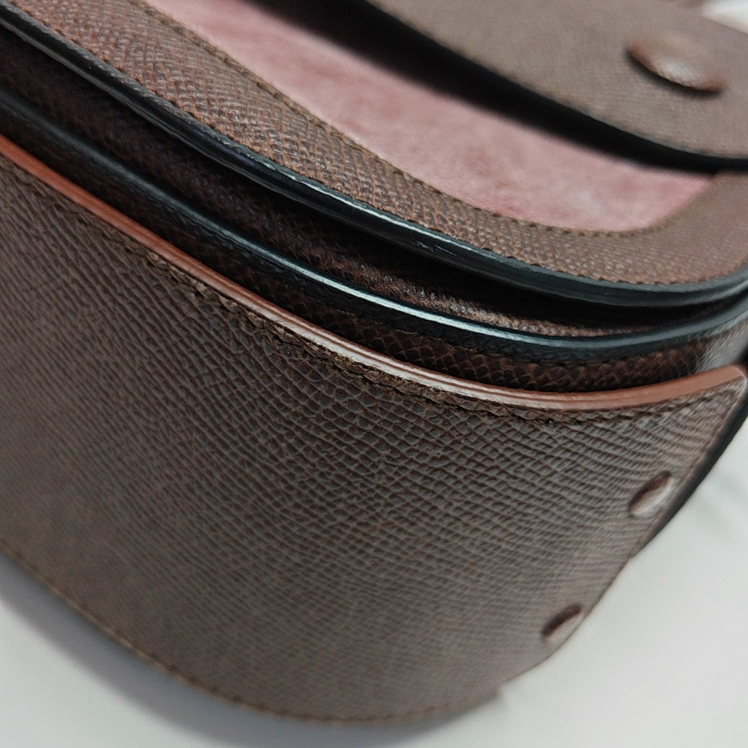 Calfskin Crossbody Bag Brown