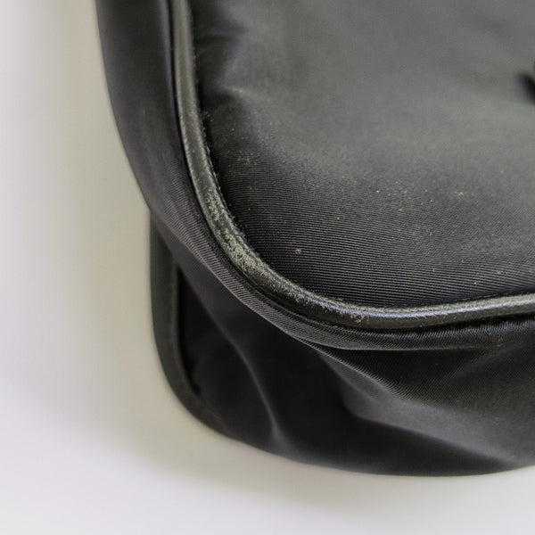 Nylon Shoulder Bag Black