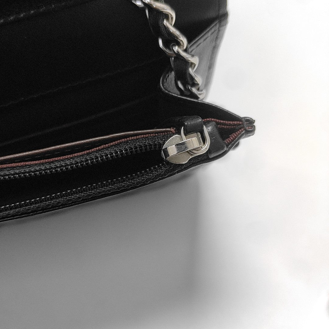 WOC Quilted Lambskin Black