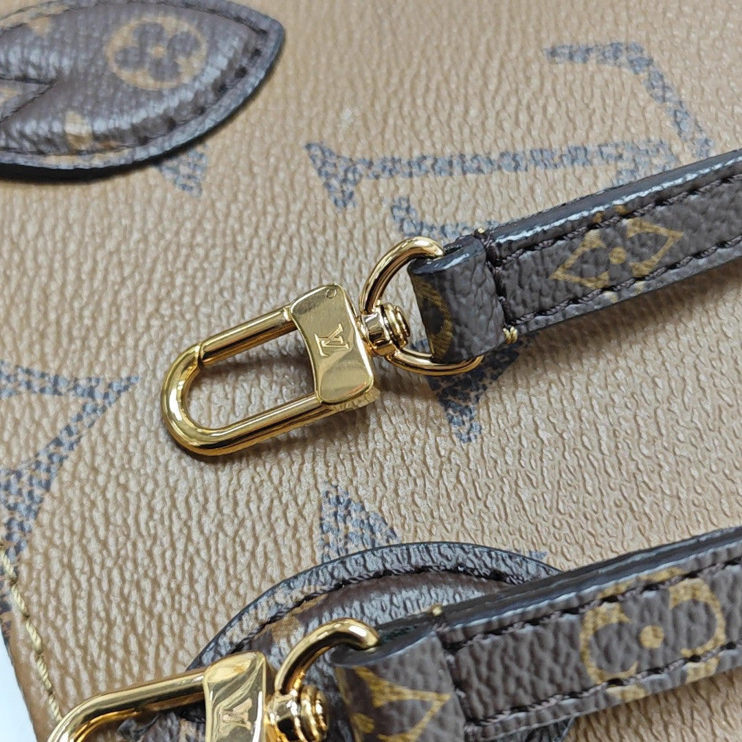 ONTHEGO BB Monogram Coated Canvas Brown
