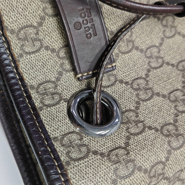 Monogram Coated Canvas Backpack Beige