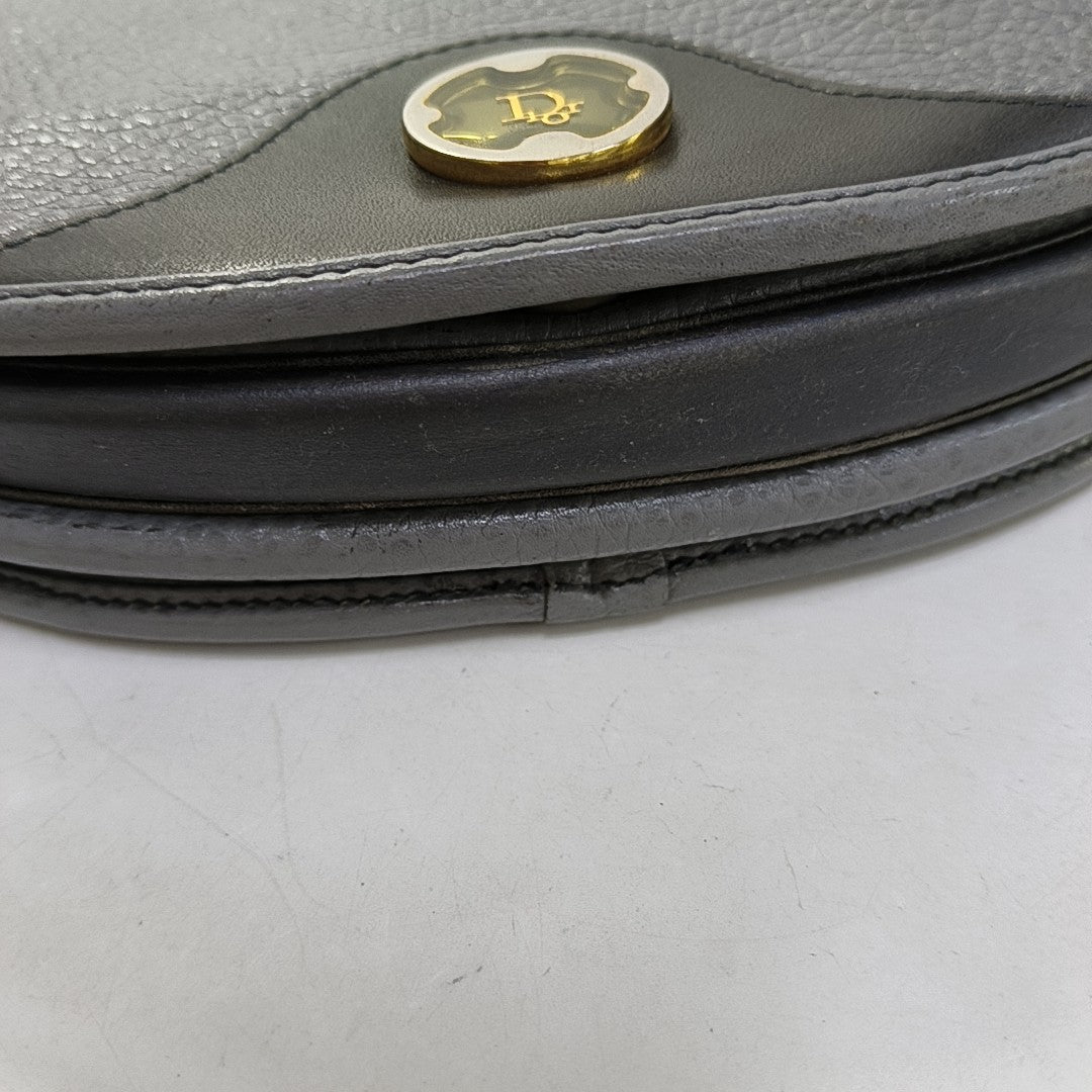 Calfskin Shoulder Bag Gray