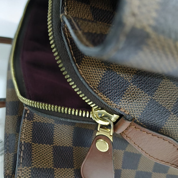 ASCOT Damier Ebene Coated Canvas Brown