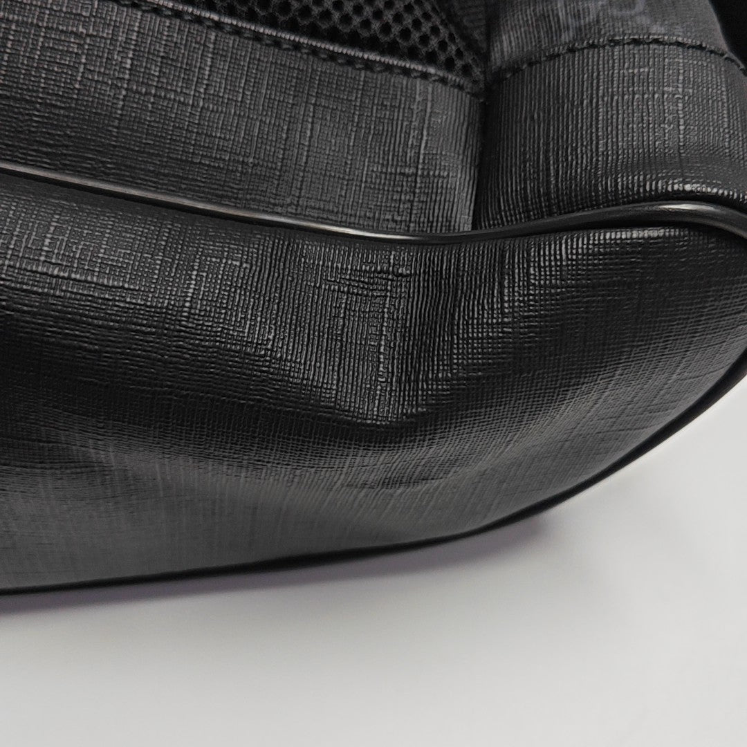 GG Supreme Monogram Coated Canvas Black