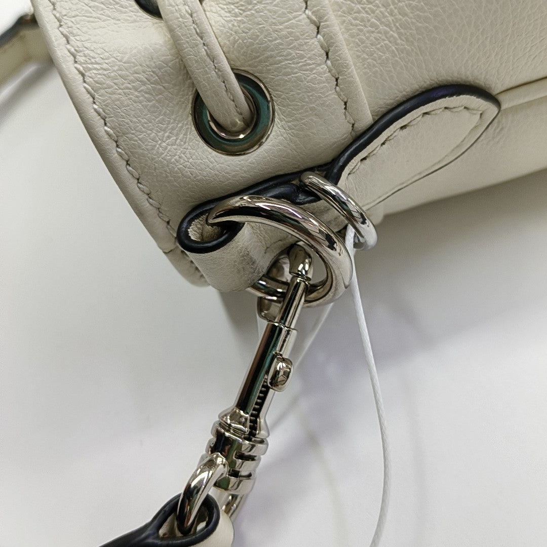 Calfskin Bucket Bag White