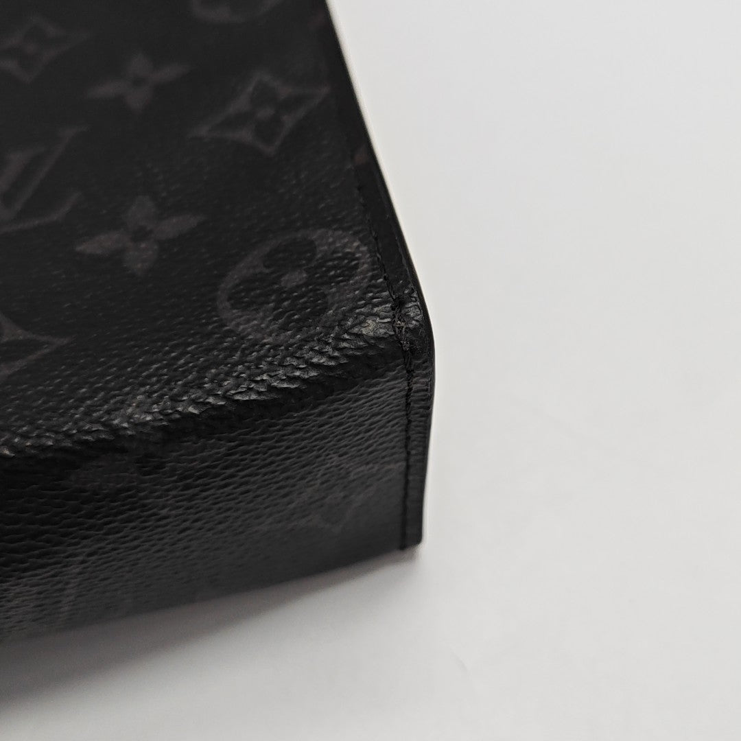 Pochette Voyag MM Monogram Coated Canvas Black