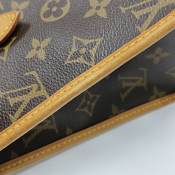 POPINCOURT Monogram Coated Canvas Brown