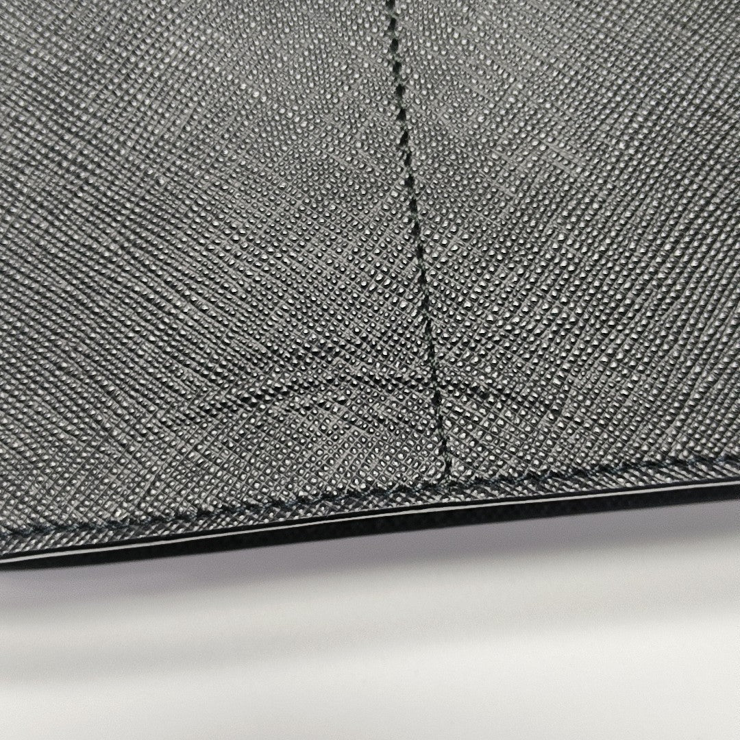Saffiano Calfskin Shoulder Bag Black