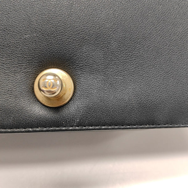 BOY CHANEL Small Quilted Calfskin Black