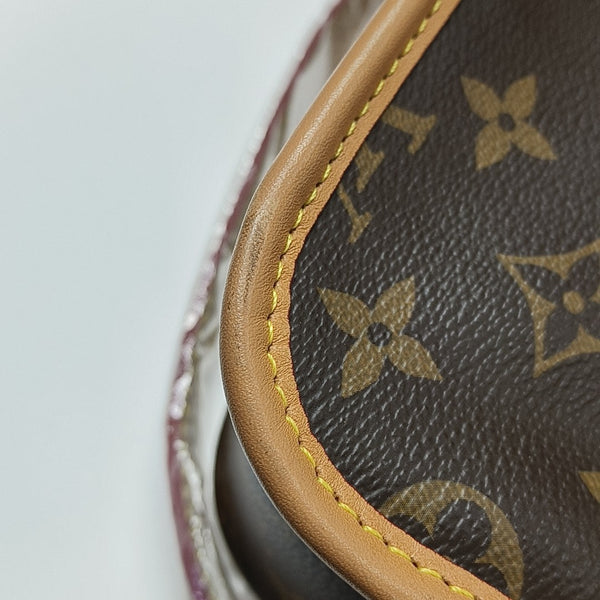DIANE Monogram Coated Canvas Brown