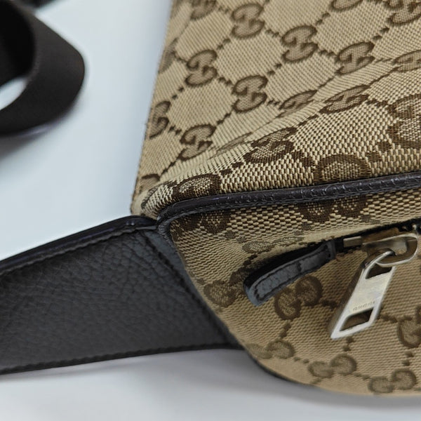 Monogram Canvas Belt Bag Beige