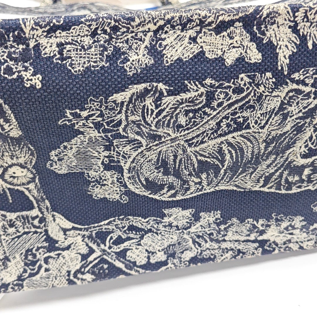 Book Tote Large Fabric Blue