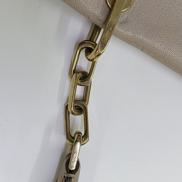 Calfskin Shoulder Bag Beige