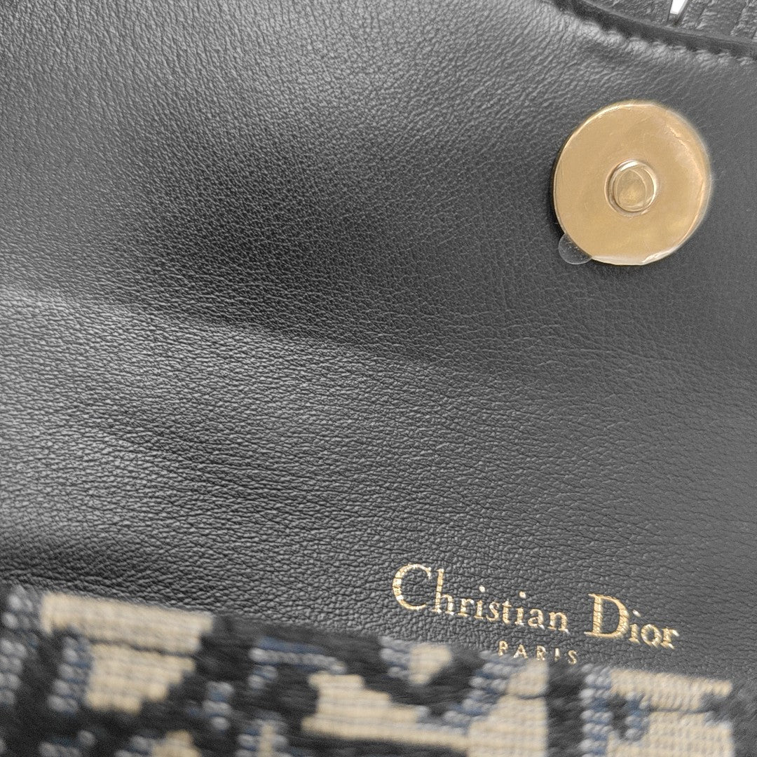 Saddle Mini Oblique Canvas Blue