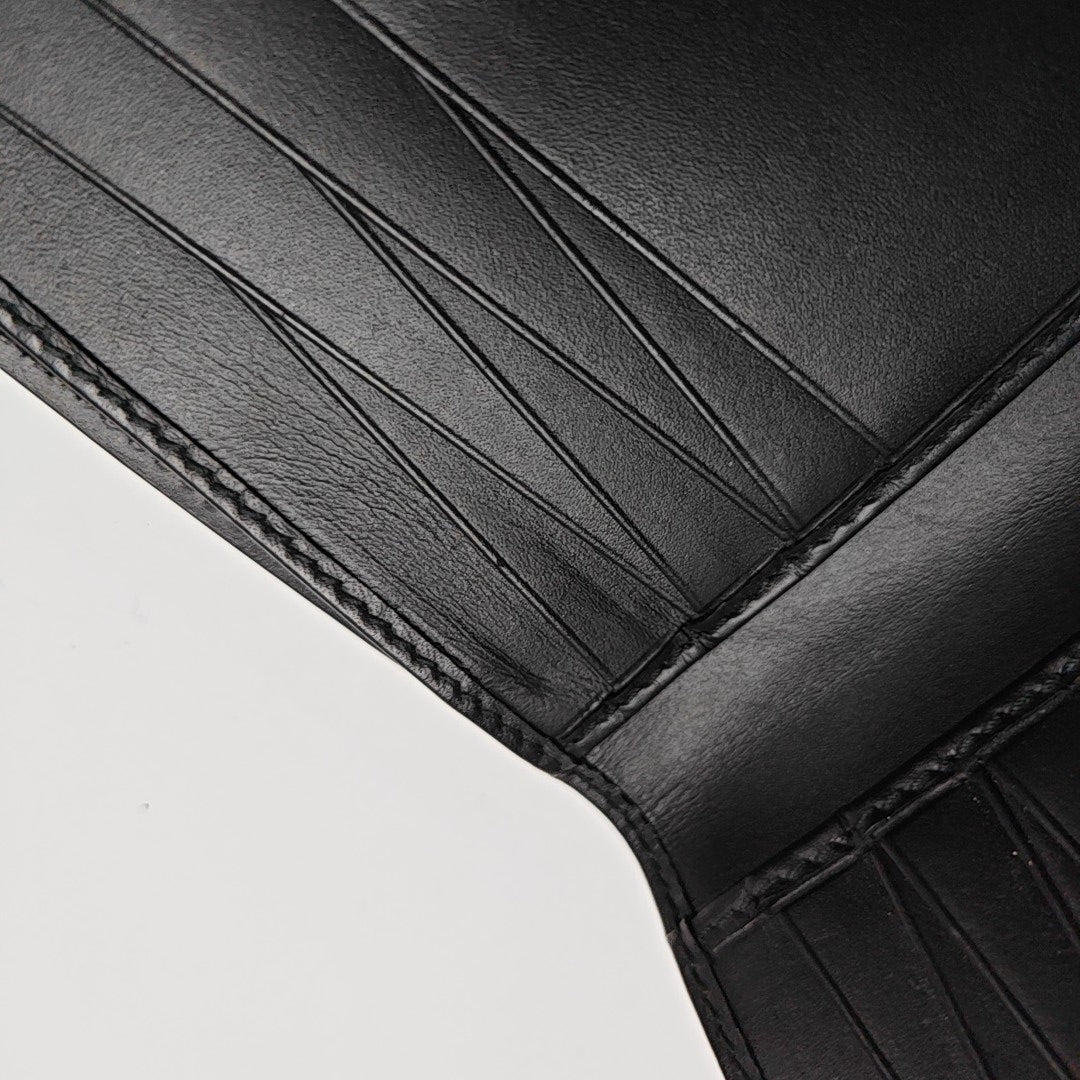 Monogram Calfskin Wallet Black