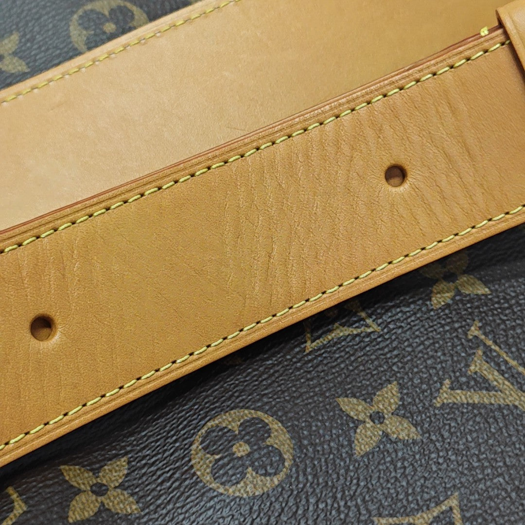 Monogram Coated Canvas Shoulder Bag GM Brown