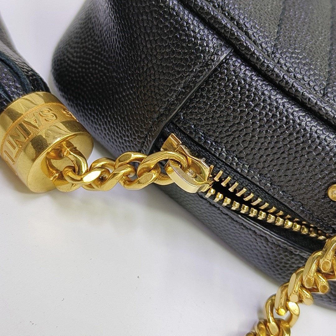 LOU Quilted Calfskin Black