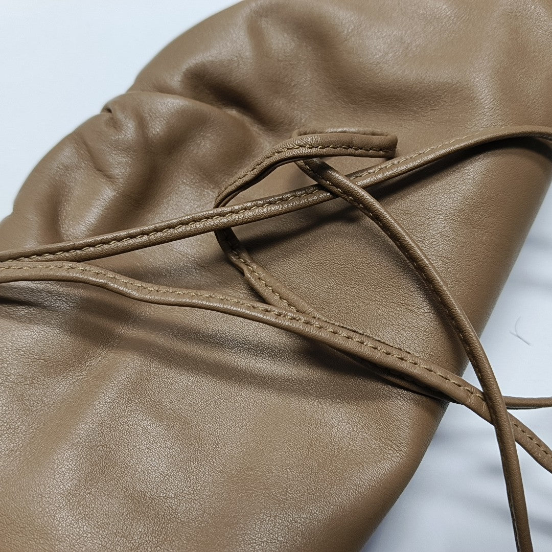 Authenticated pre-owned  The Pouch Calfskin Brown - Shoulder Bag at Looply