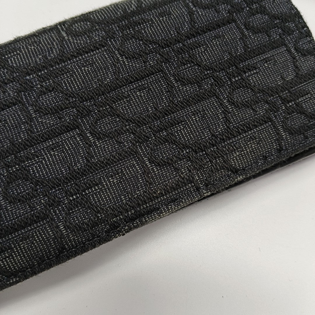 Oblique Canvas Wallet Black