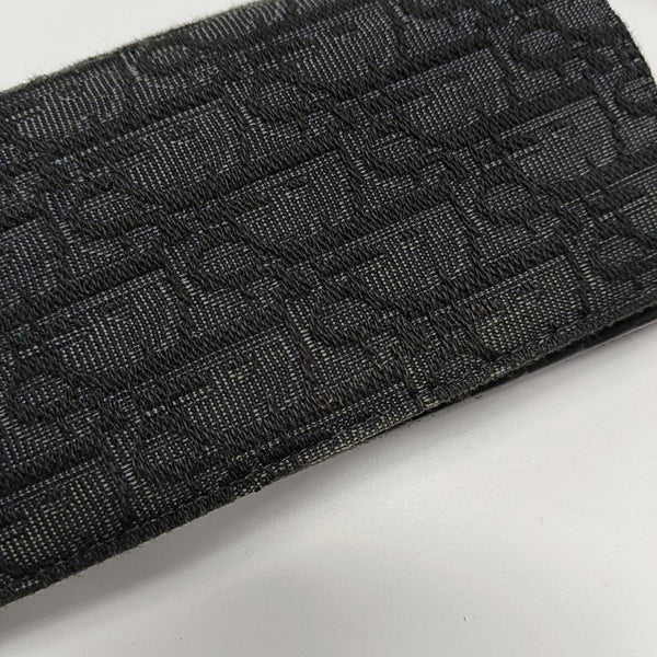 Oblique Canvas Wallet Black