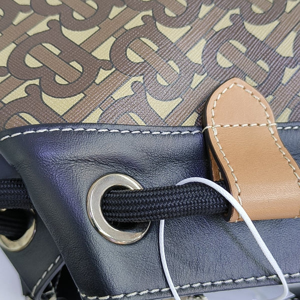 Coated Canvas Tote Bag Brown