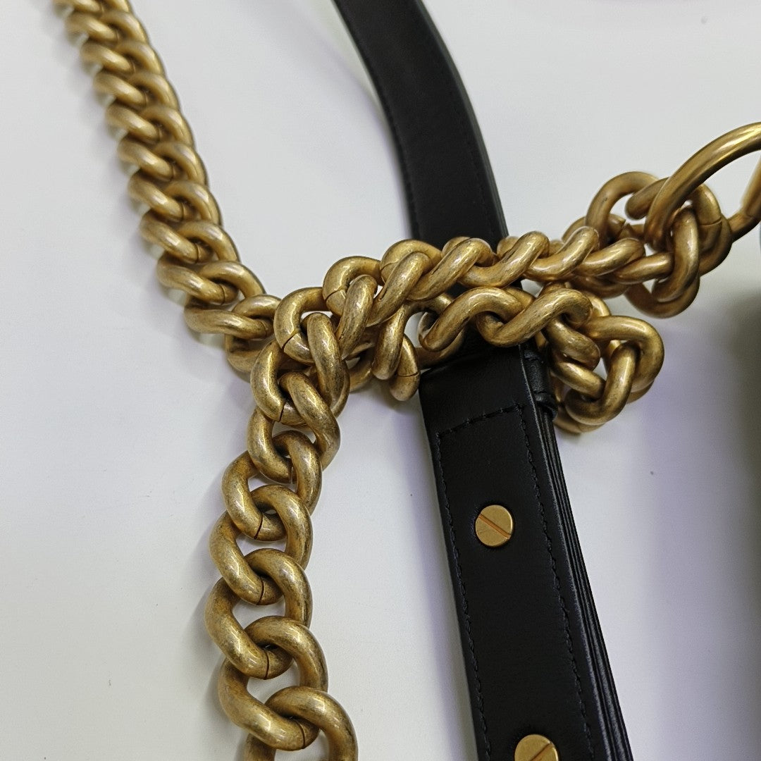 BOY CHANEL Small Quilted Calfskin Black
