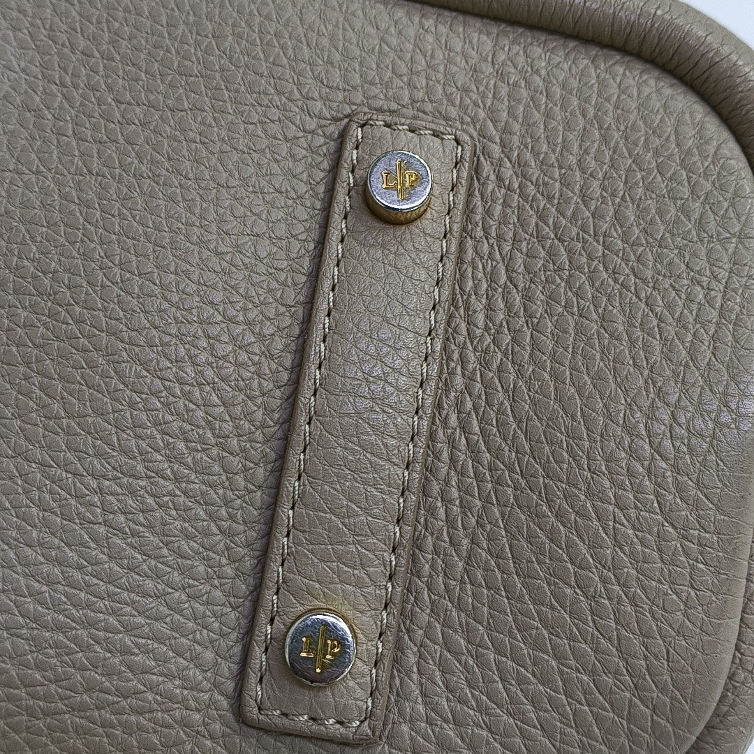 Calfskin Shoulder Bag Beige