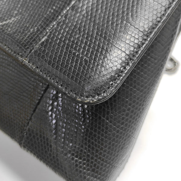 COCO HANDLE Medium Lizard Black